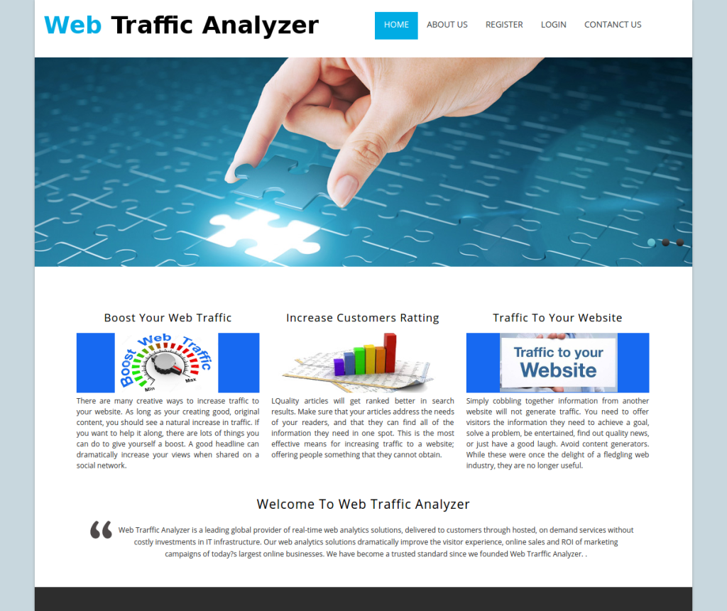 Web Traffic Analyzer- Advance PHP Web Development Project