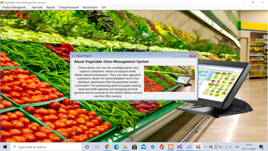 Vegetable Store Management System — PHP & C# Mini Project