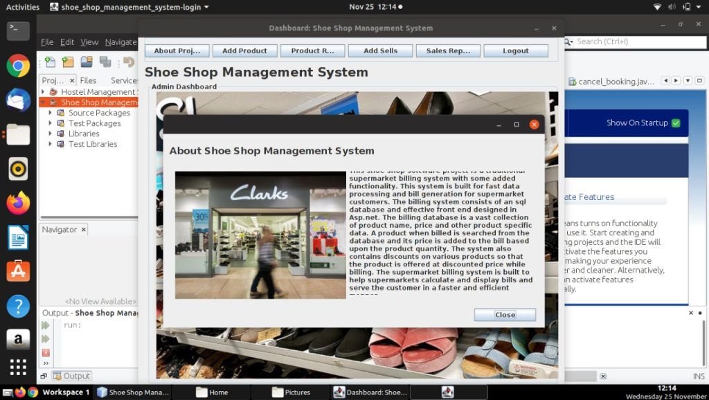 Shoe Shop Management System — Java Swing Mini Project
