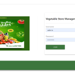 Vegetable Store Management System Report Synopsis Source Code
