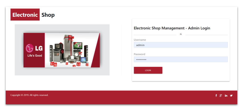 Electronic Shop Management System- NodeJS AngularJS Project