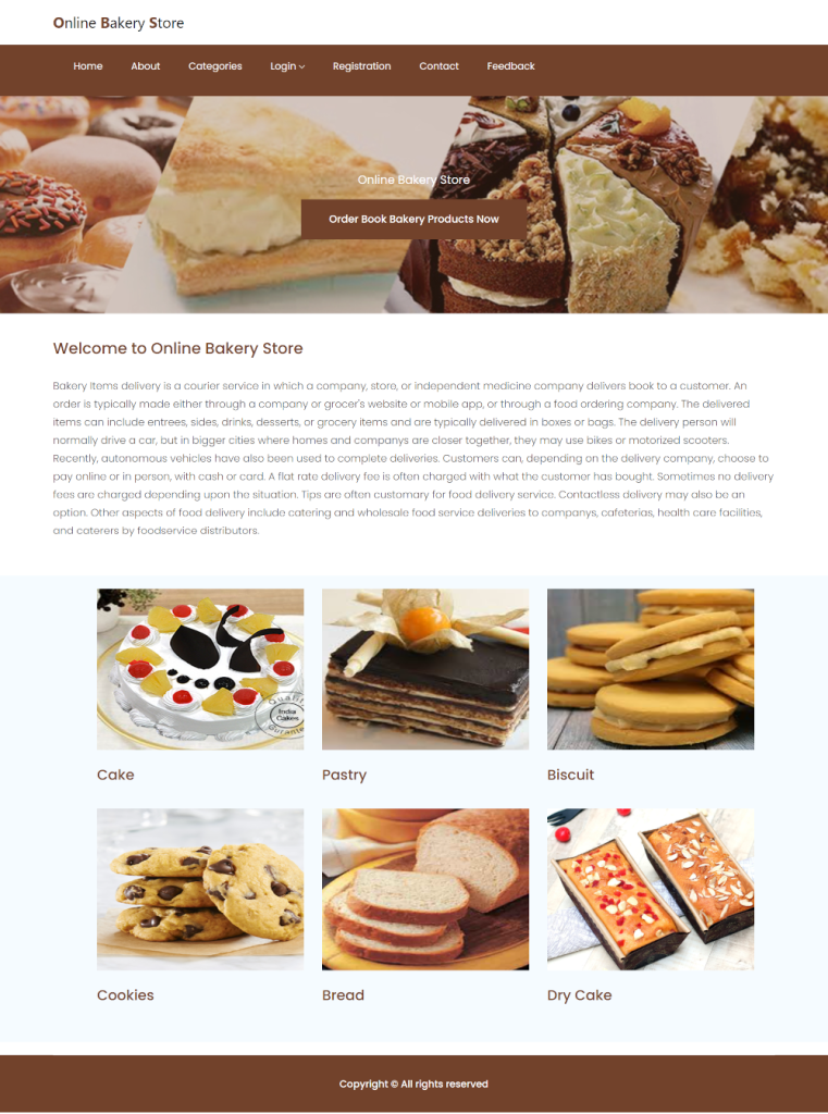Online Bakery Store- NodeJS AngularJS Project