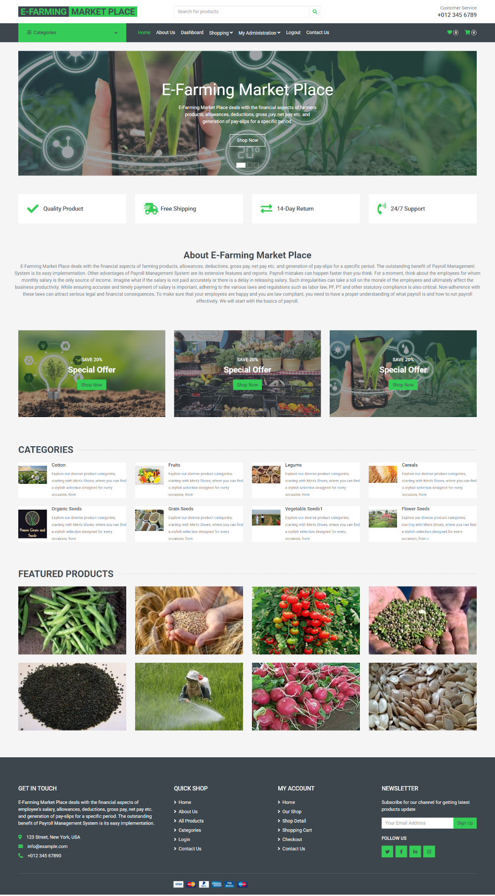 E-Farming Market Place- Python Django Web Development Project