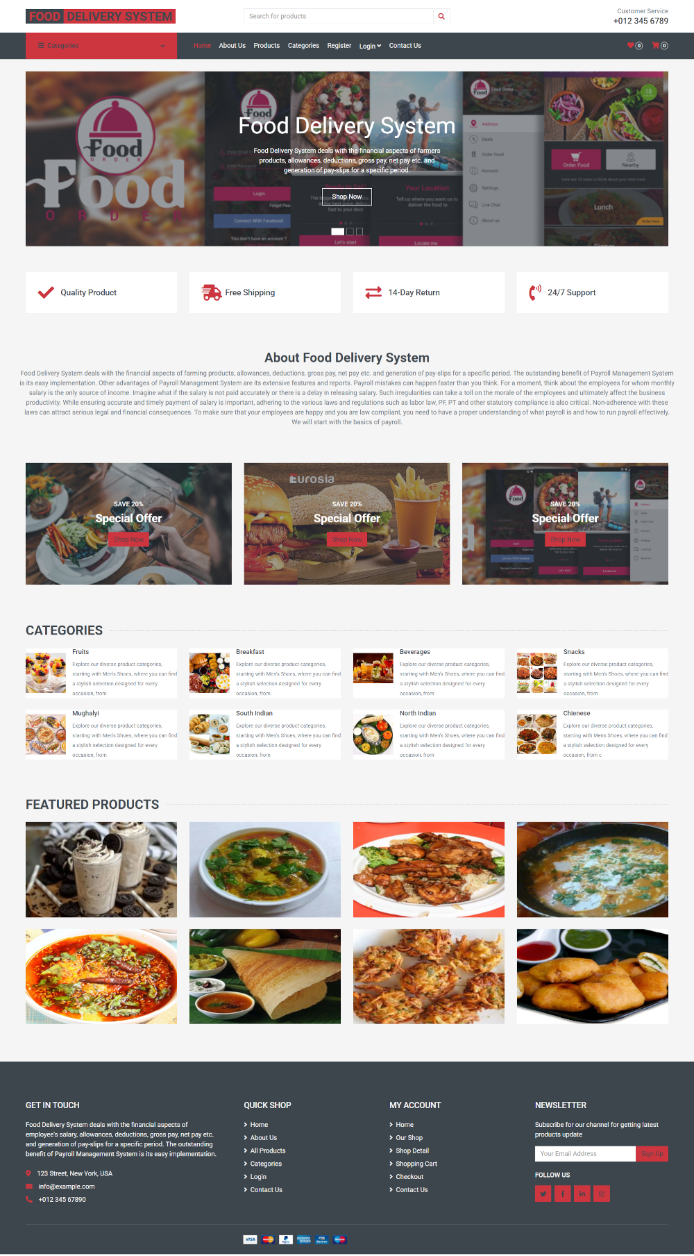 Online Food Delivery System- Python Django Web Development Project