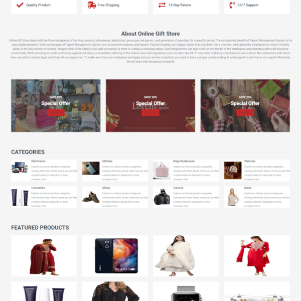 Online Gift Store