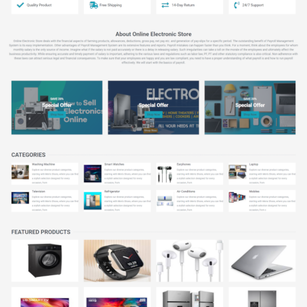 Online Electronic Store
