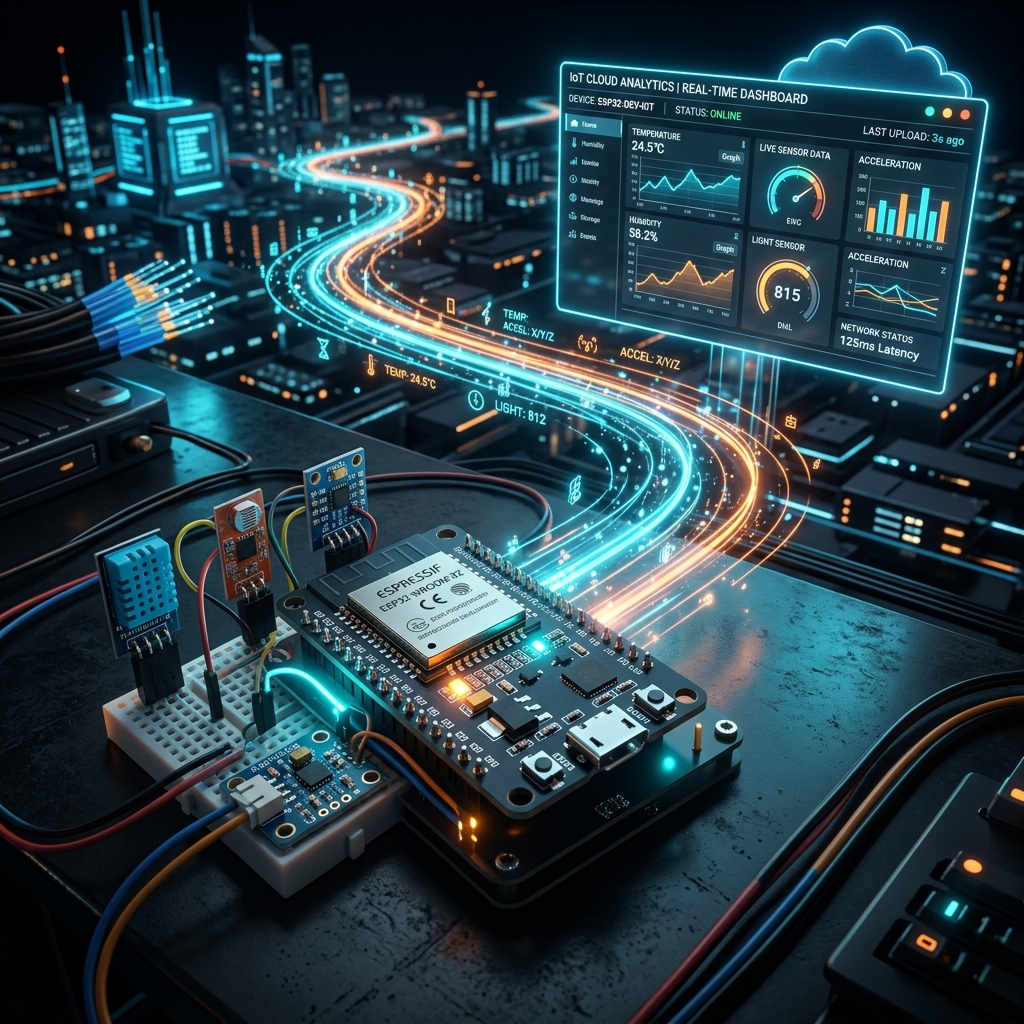 IoT & Hardware Embedded Systems: Connecting Sensors to Real-Time Cloud Dashboards