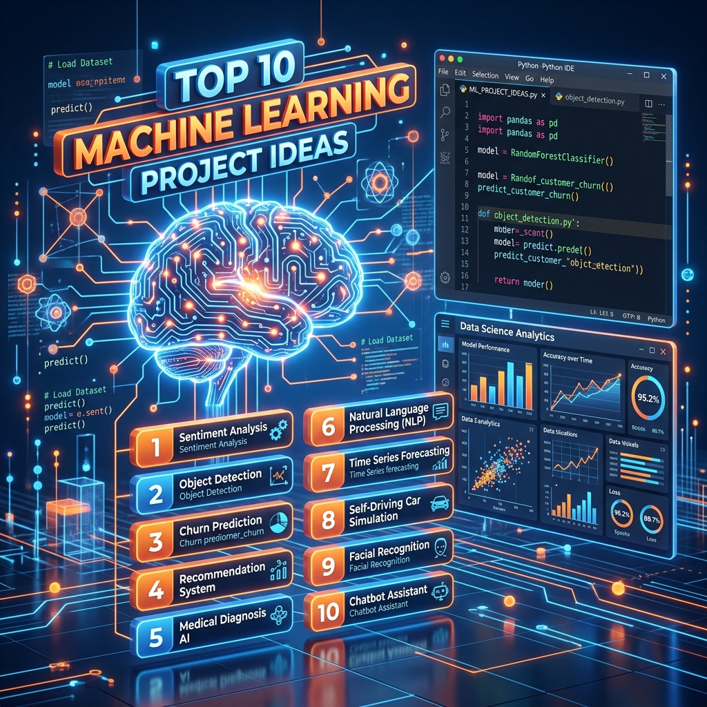 Top 10 Machine Learning Final Year Project Ideas for CSE Students (With Source Code)